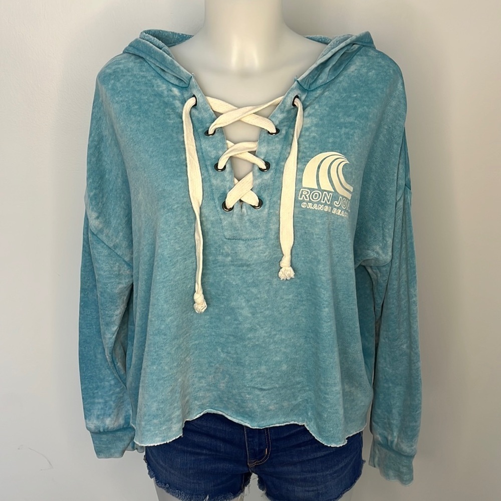𝅺women’s Ron Jon Orange Beach Pullover Hoodie - Small